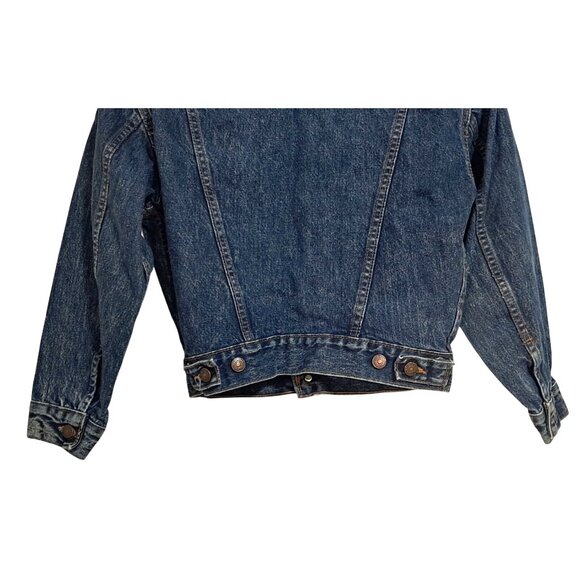 Vintage 1980s Levis Type III Trucker Jacket Kids M USA Womens XS/S Cropped - Picture 9 of 9